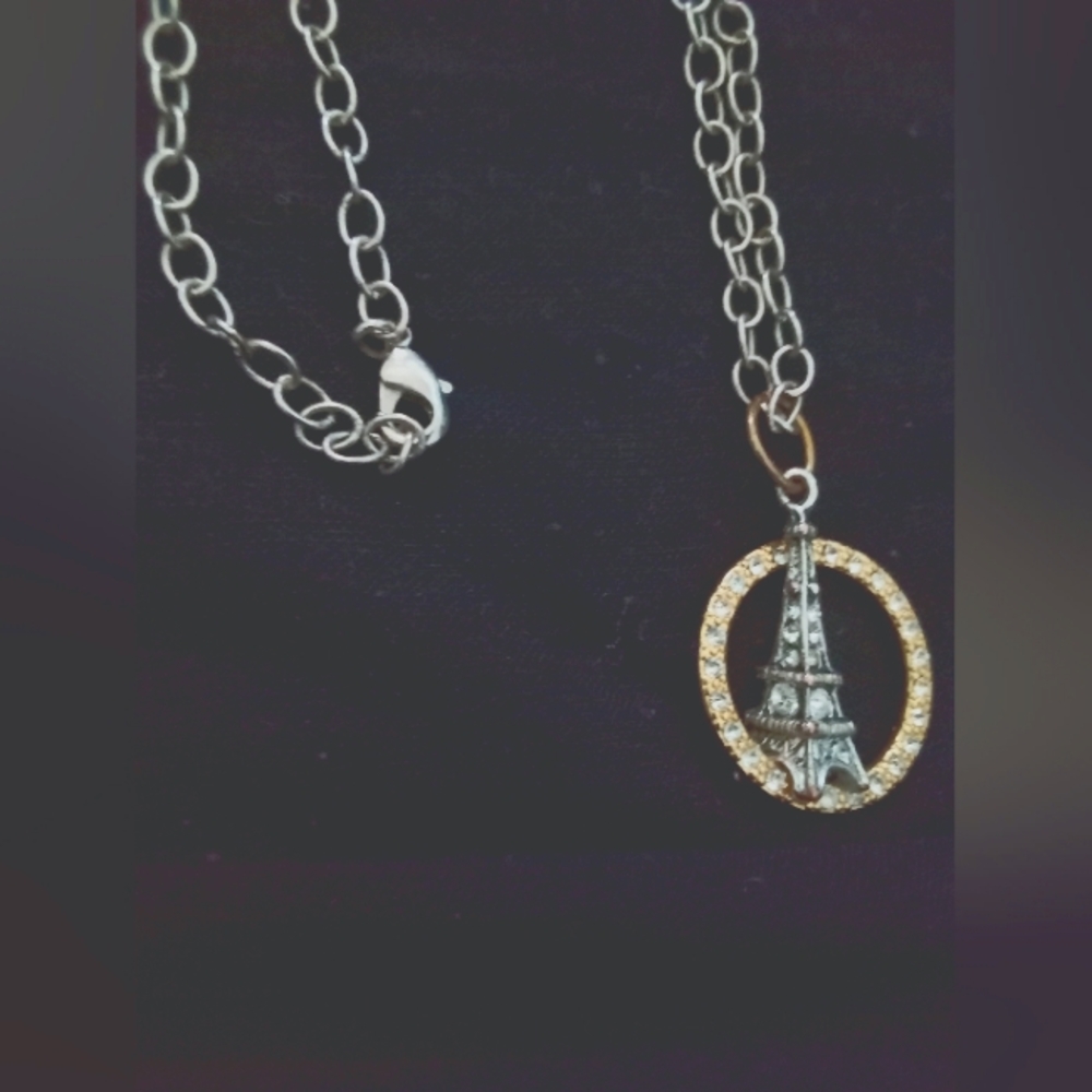 Gorgeous Custom Designed Creations Eiffel Tower Necklace